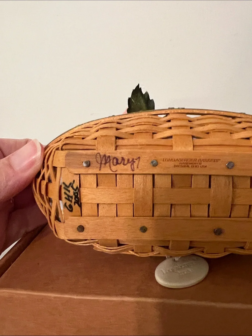 Longaberger miniature Peony basket